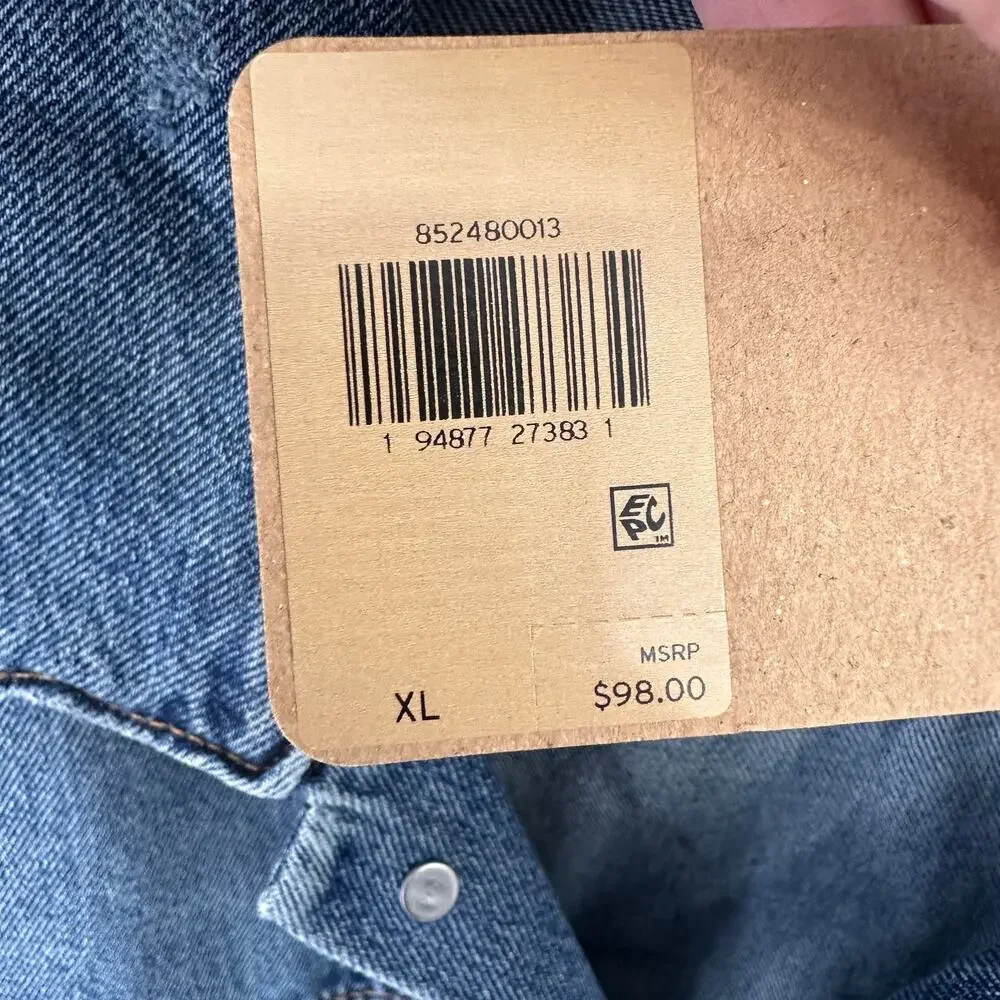 LEVI'S NWT Men's Vintage FIt Trucker Denim Jacket // XL - Picture 5 of 12